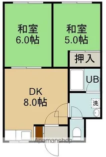 川島アパート【1階】の間取り