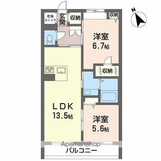 エテルナ・M【3階】の間取り