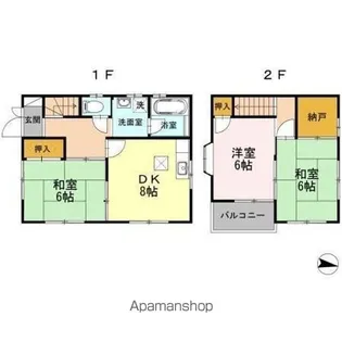 広島県福山市千田町3丁目【一戸建】の間取り