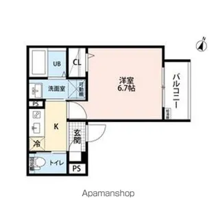 robot home 近鉄八田(ロボットホーム【1階】の間取り