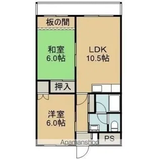 アーバン竹内【4階】の間取り