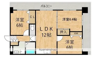 ローズコート博多南【3階】の間取り