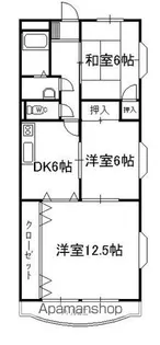 マンションヒラリー【401号室】の間取り