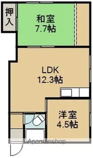 コーポこまつ【7号室】の間取り