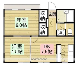 メゾン・ド・リラ【106号室】の間取り