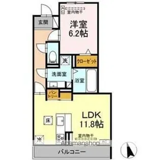 シャノワール【1階】の間取り