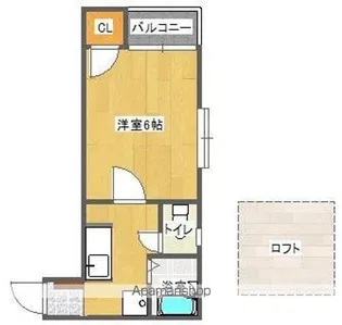 カーサ姪浜【2階】の間取り