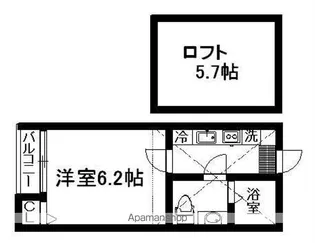 TNメゾン【102号室】の間取り