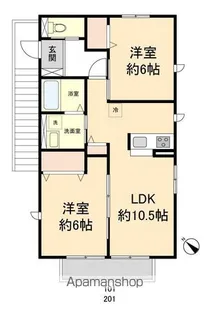 K STAGE【101号室】の間取り