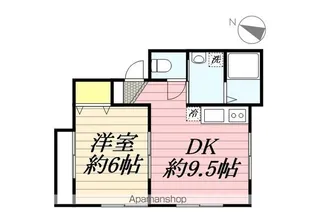 ハイツ白樺【1階】の間取り