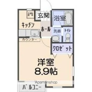 メゾン・クレール AB【2階】の間取り