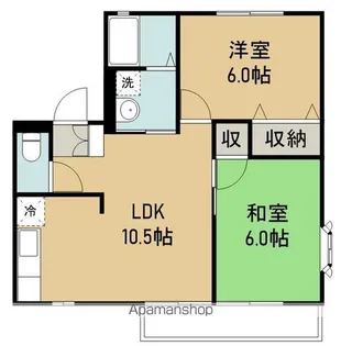 ラ・メルベイユC棟【1階】の間取り