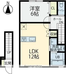 LIGNORA宮竹【202号室】の間取り