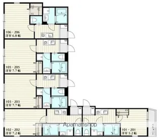 SKリデンテ北松戸【2階】の間取り