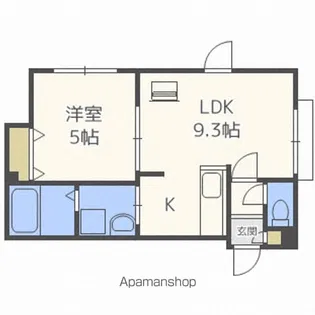 ルミエール宮の森2-8【1階】の間取り