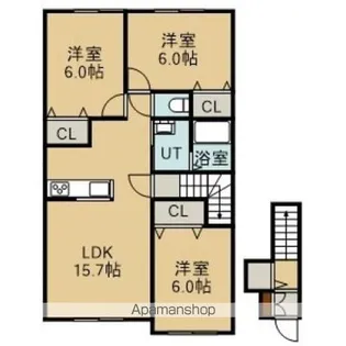 サクシードハウスⅥ(サクシードハウスシックス)【201号室】の間取り