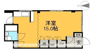 コーポアルプス【1階】の間取り
