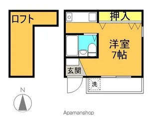 リトルマーメイド【20D号室】の間取り