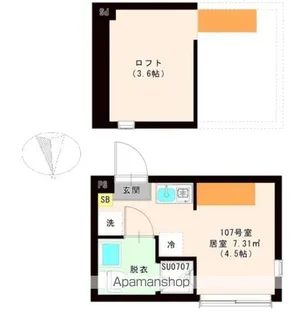 ハーモニーテラス東新町Ⅱ【1階】の間取り