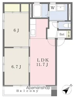 アレグリアA【202号室号室】の間取り