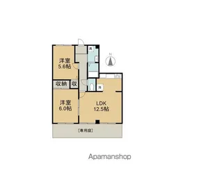 ロイヤルハウス西泉壱番館【1階】の間取り