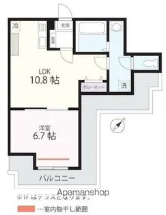 QUIET CRAB HOUSE MIX三ツ沢下町(仮)【1階】の間取り