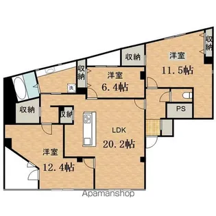 ジャカランダ【4階】の間取り
