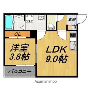 LE COCON 刈谷Ⅱ【3階】の間取り