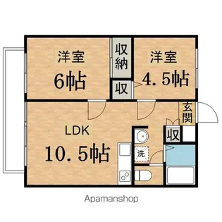 キャニオンハヤシ【1階】の間取り