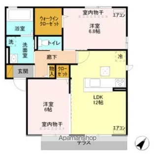 ロイヤルベルグ B【1階】の間取り