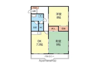 マンション元町【1階】の間取り
