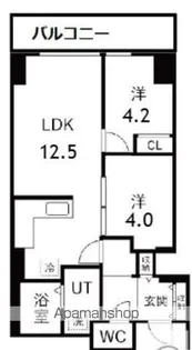 シティコート目黒4号棟【3階】の間取り
