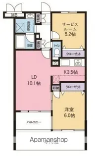ルシルエスパシオ【1階】の間取り