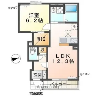 ロンドゥネージュ ーROND DE NEIGE ー【1階】の間取り