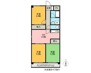 クレール神明【5階】の間取り