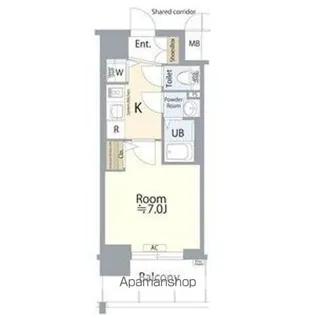 エスプレイス名古屋神宮前【603号室】の間取り