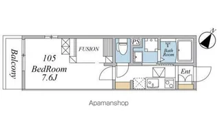ウィンドテラス新柴又Ⅱ【1階】の間取り