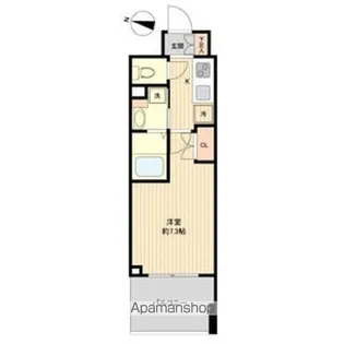 レジディア仙台上杉【4階】の間取り