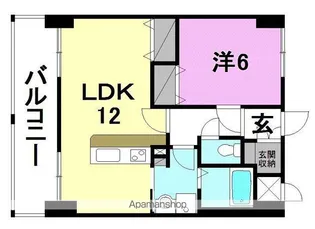 ルネッサンス枝松【602号室】の間取り