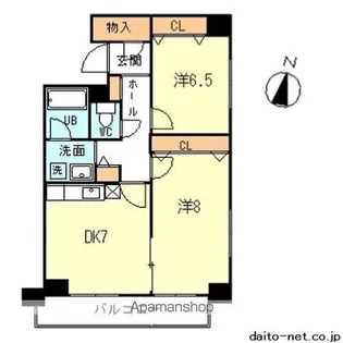 ペルテ代田橋【4階】の間取り