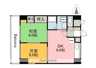 コンフォートNビル3【601号室】の間取り