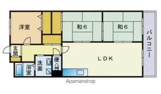 クレセント荒牧【2階】の間取り