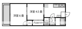 岡本ニューハイム【203号室】の間取り