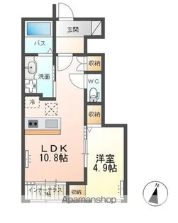 ソレアードⅡ【103号室】の間取り