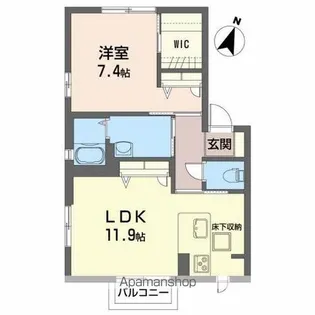 オーブA【2階】の間取り