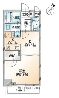 オーキッドレジデンス千代田岩本町【4階】の間取り