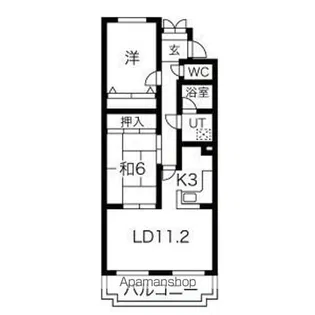 プラザMS【3階】の間取り