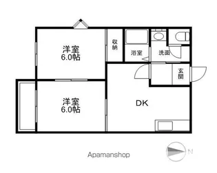 コーポラスファイン【2階】の間取り