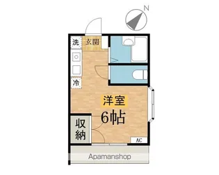 つくみ野第二コーポ【1階】の間取り