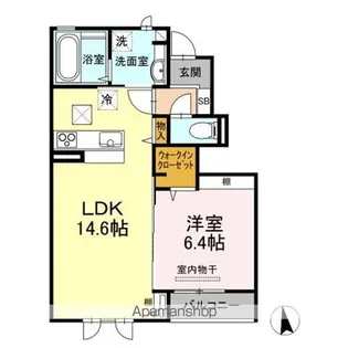 LA・MAISON A棟【1階】の間取り